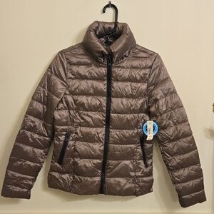 a.n.a Women's Chocolate Puffer Jacket